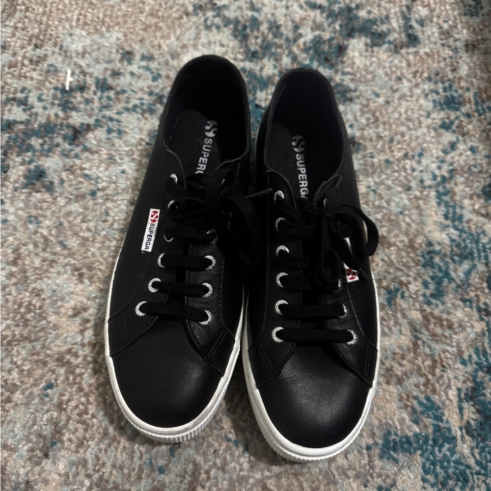 Superga Black Low-Top Sneakers